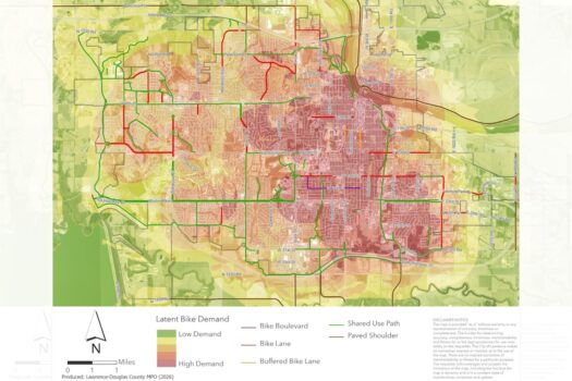Lawrence bike plan drafted; MPO seeks feedback for countywide bikeway plan updates